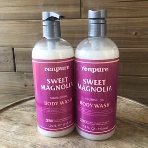 (2) Renpure ~ Sweet Magnolia Nourishing Body Wash 24 fl oz Each